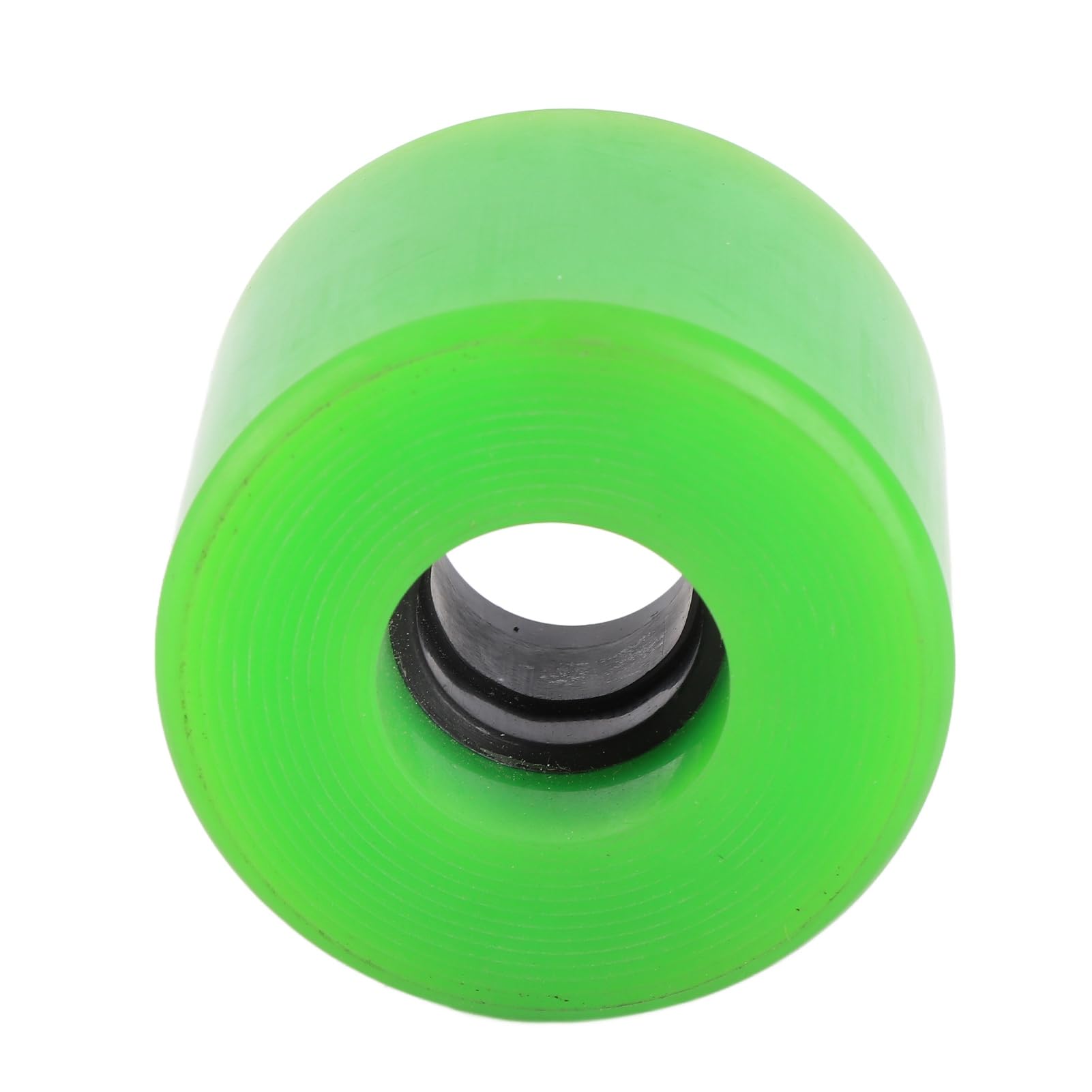 Roues de skateboard en polyuréthane de 60 mm, 78A, haute élasticité, sans bruit, usure pour débutants, longue durée de vie, pièces de rechange pour Cruiser Board (vert)