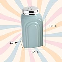 Vista 3 de Juego 50s Retro salero y pimentero de cerámica