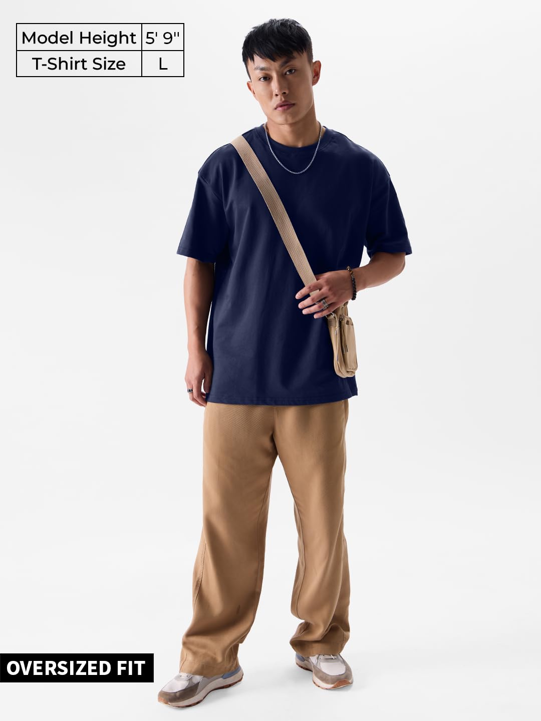 The Souled Store Solids: Men and Boys Short Sleeves Round Neck Oversized T-Shirt 2 611W2OIQjsL. SL1440