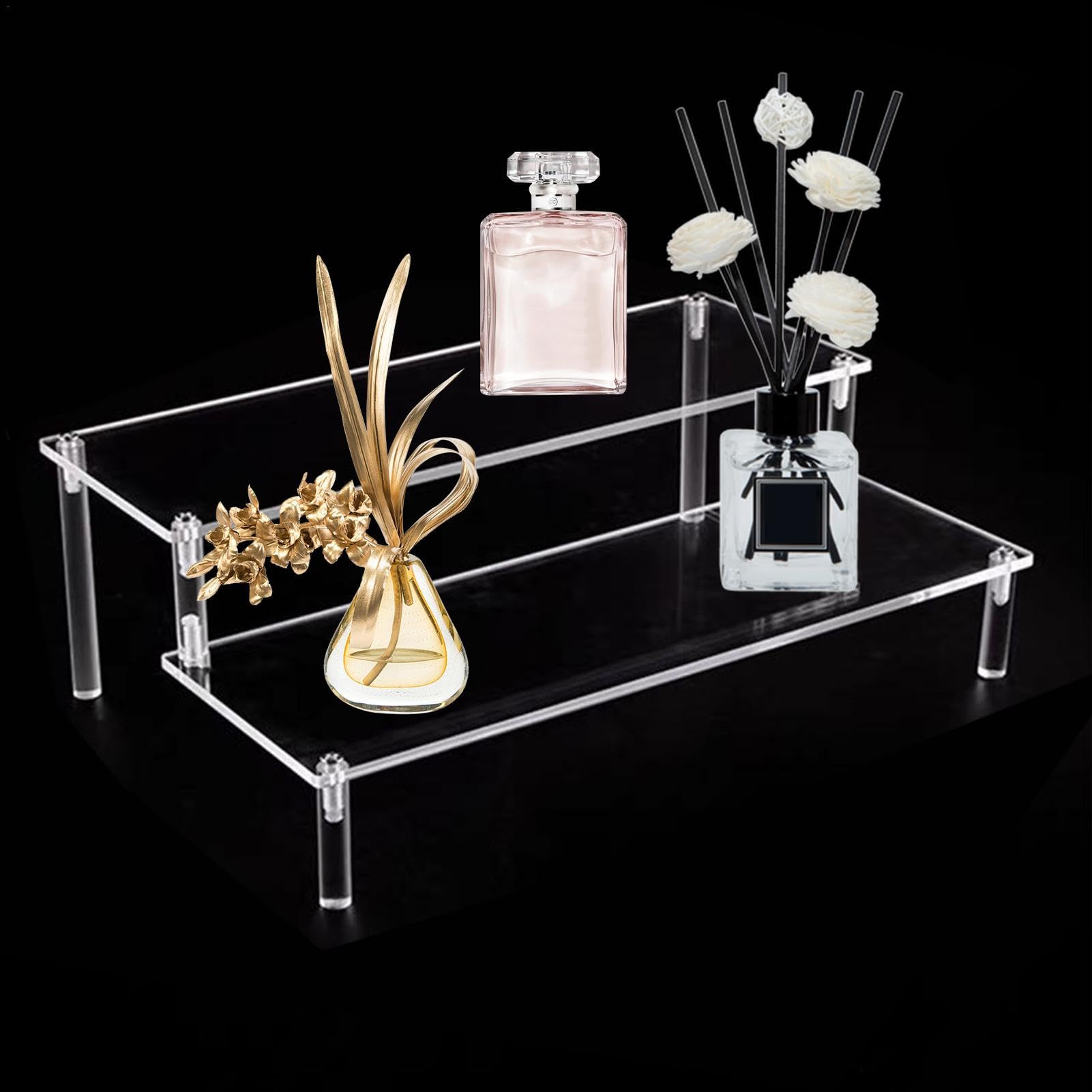 Support Présentation Cupcake Présentoir Acrylique Transparent - Étagère Déco Pour Parfums - Multifonction Bijoux Cosmétiques Rangement Parfum Organisateur
