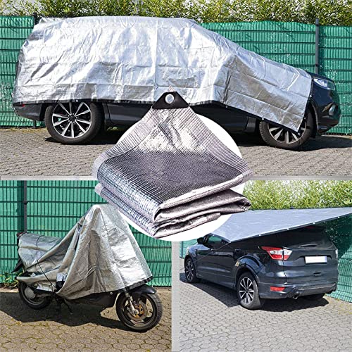 Filet D'Ombrage Réfléchissant Aluminium 55% - Protection Solaire Ultra Efficace 2x2.5m Avec Œillets, Idéal Serre, Jardin, Pergola, Voiture