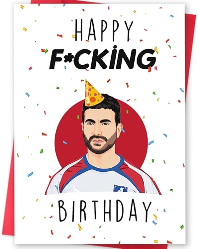 Tarjeta de cumpleaños humorística de Roy Kent para él y ella, programa de televisión de Ted Lasso grosero para fanáticos de la televisión, regalos