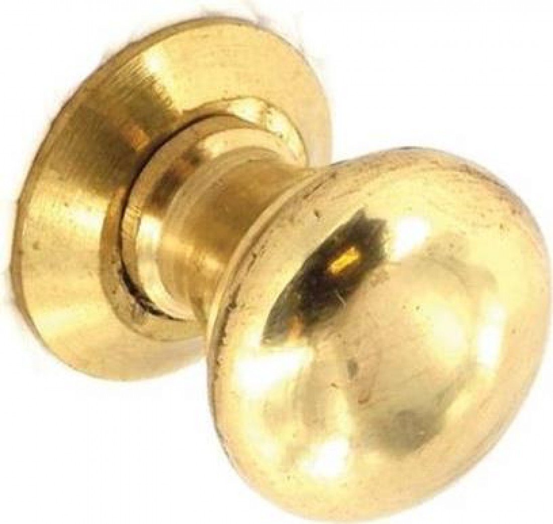 Securit S2613 Victorian Brass Cupboard Knob 30Mm Pack Of 2 5019923126136