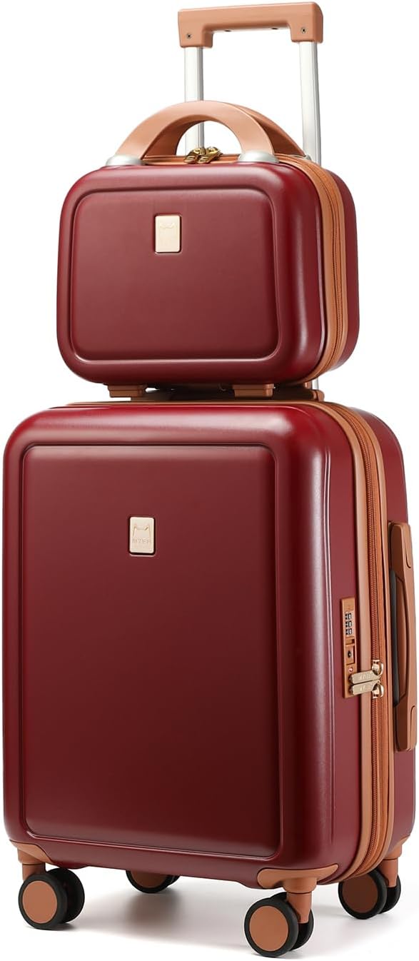 MYER Carry On Hard Shell Vintage Luggage Sets 2 Piece with