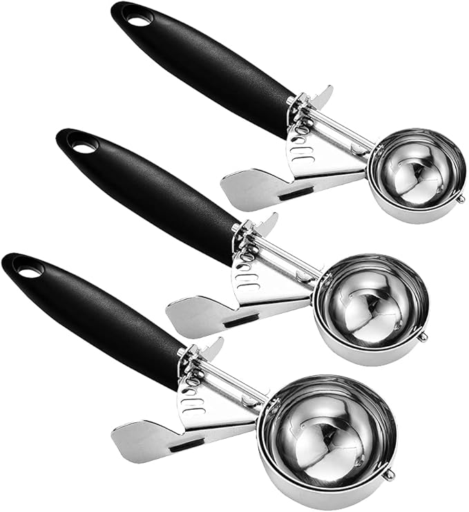Saebye Cookie Scoop Set, Ice Cream Scoop Set, LargeMediumSmall Size
