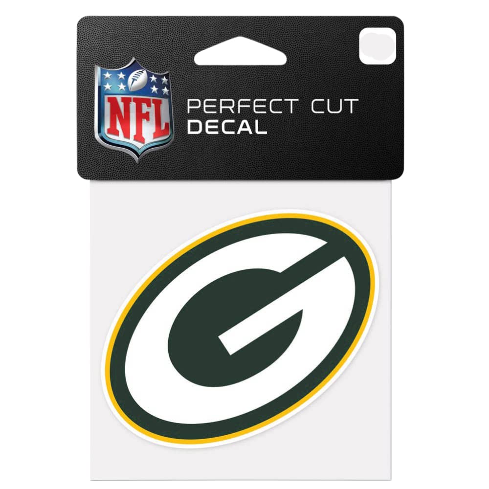 WinCraft Green Bay Packers Logo, 10,2 x 10,2 cm, perfekt geschnittener Aufkleber