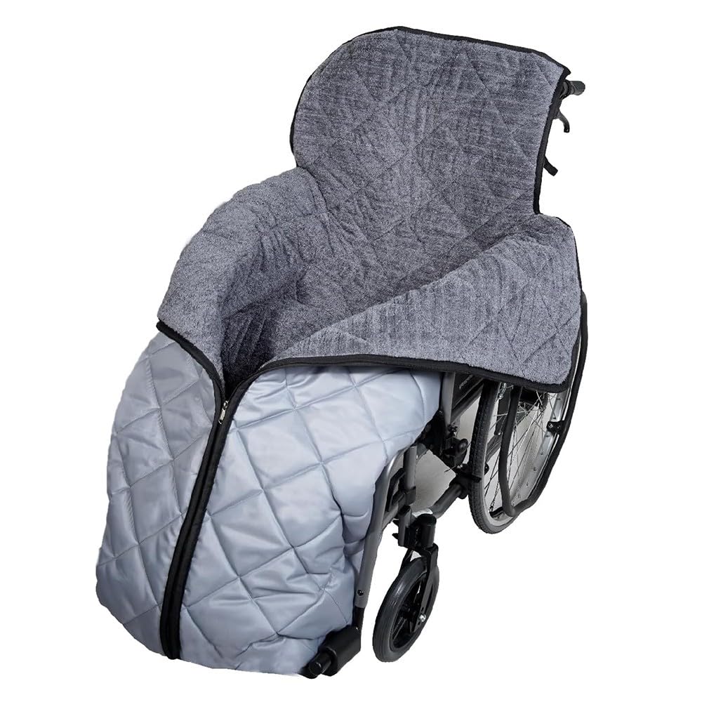 XiaGuo Season Wheelchair Leg Lower Body Blanket,Waterproof Fleece Lined Pocket Zip For Cosy Warmth Dryness Universal Fit Adults Elderly Patients On Manual Electric Wheelchairs