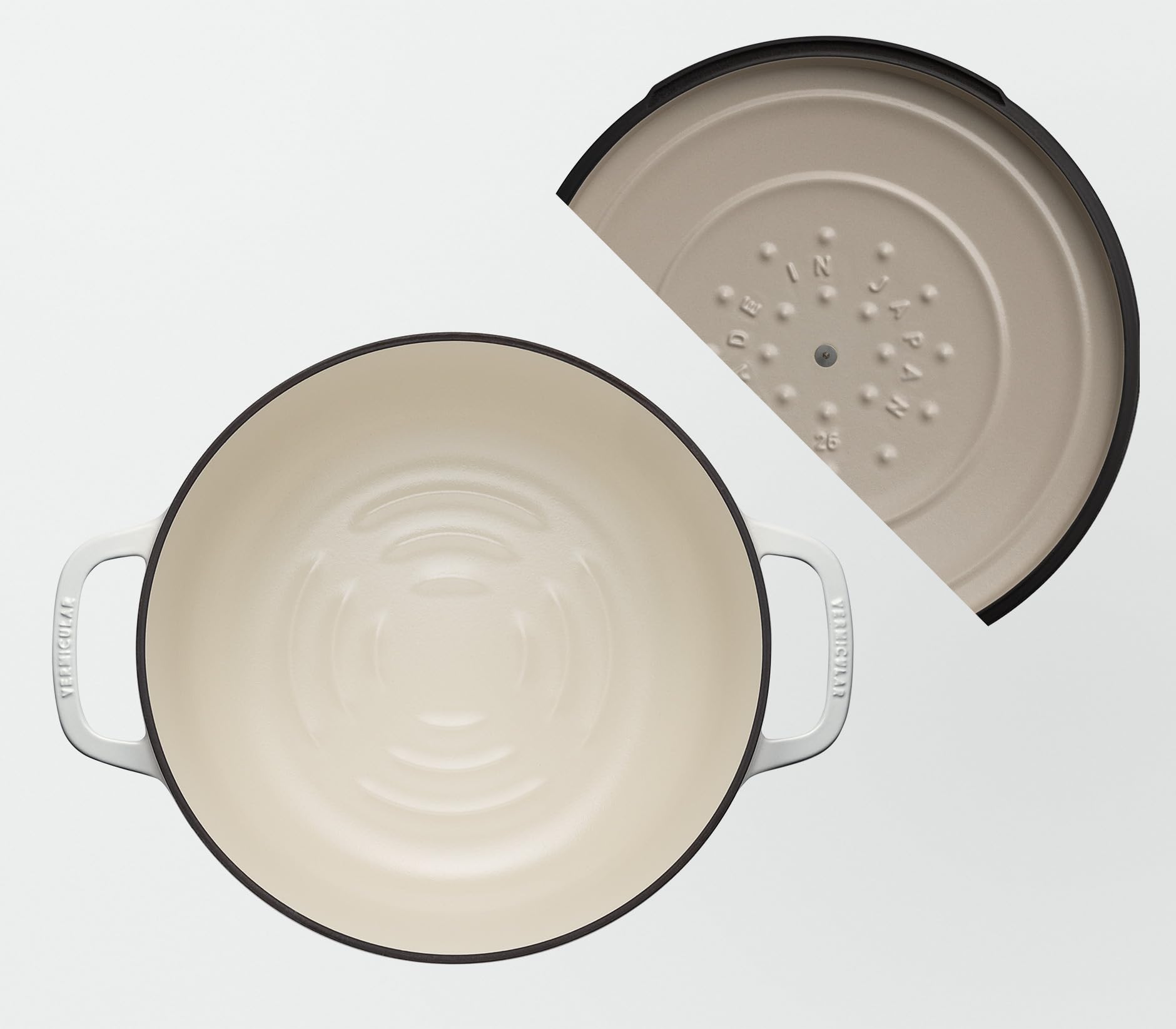 Amazon.co.jp: バーミキュラ 鋳物ホーロー鍋 26cm シーソルトホワイト  