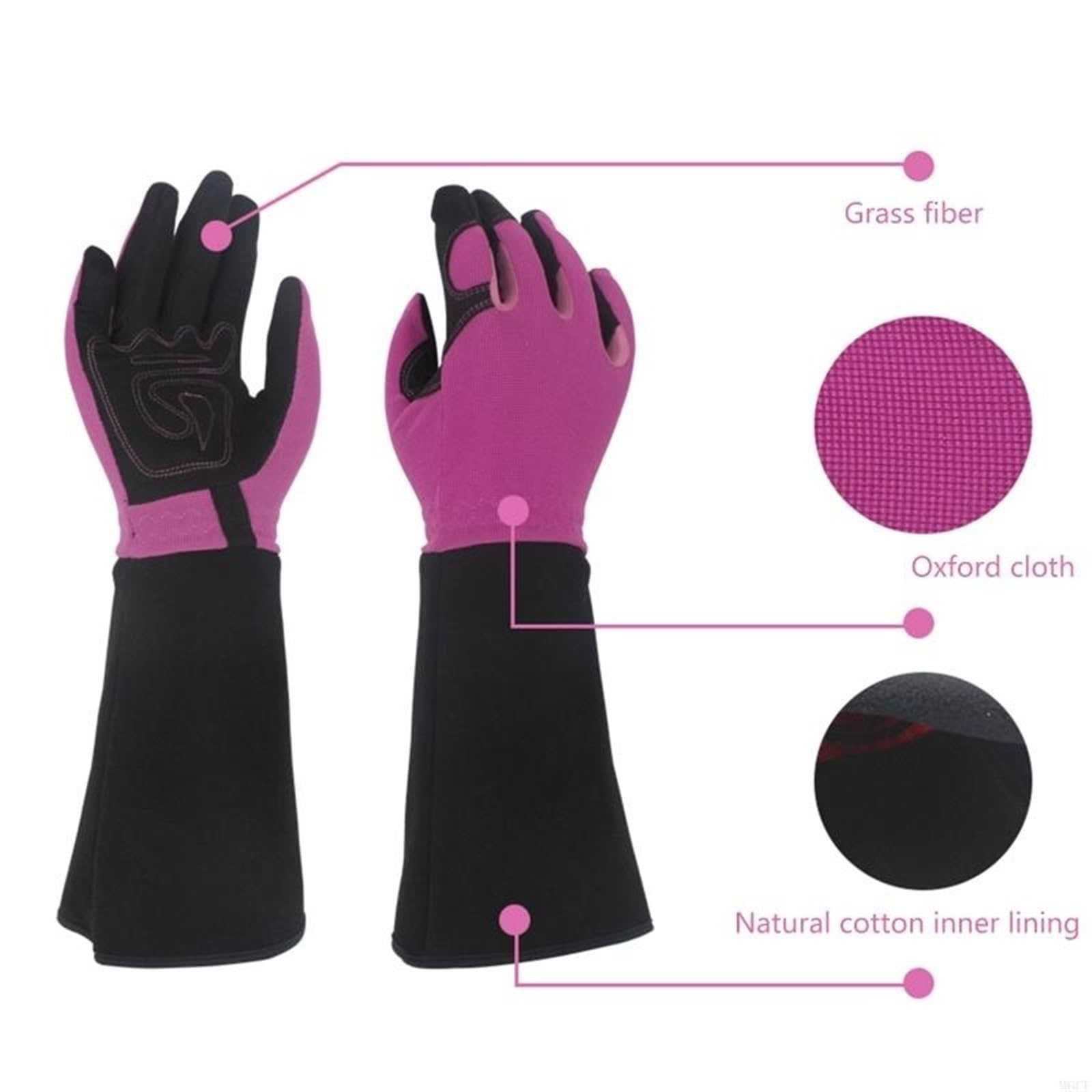Guantes de jardinería largos Guantes de poda rosas for hombre y mujer, largos, resistentes a las espinas, for jardinería trabajo(Green)