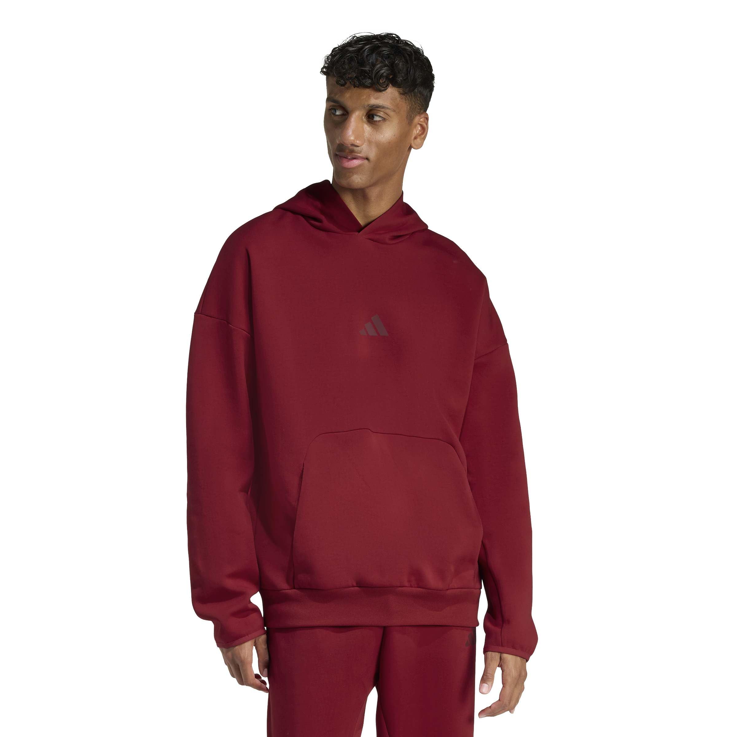 adidas heren FUTURE ICONS SMALL LOGO HOODIE, active maroon, M