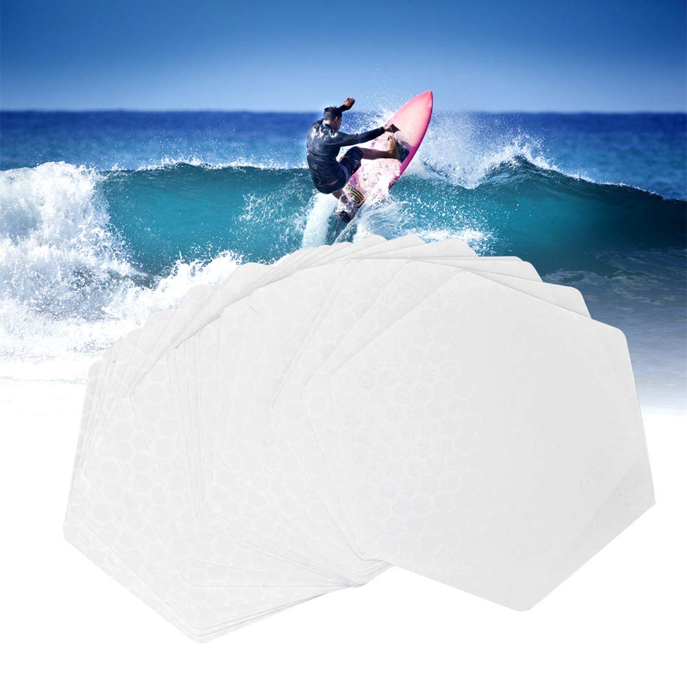 Deck Pad, 20PCS Tabla de Remo de Silicona Alfombrilla Antideslizante Almohadilla de tracción Adhesiva Almohadillas de Agarre para Tabla de Surf, Tabla Corta, Tabla Larga