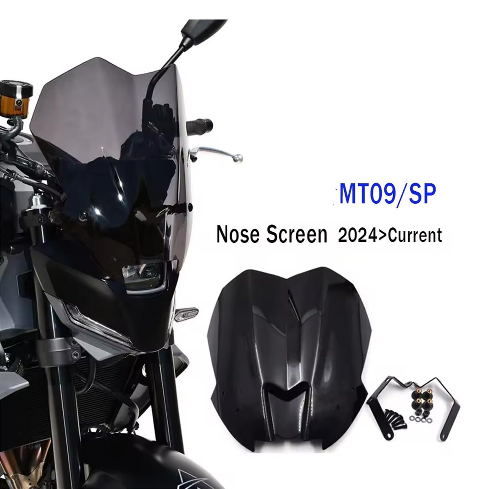 Amazon | 2024-2025 適用対象 ヤマハ MT-09/SP PC ウインドスクリーン