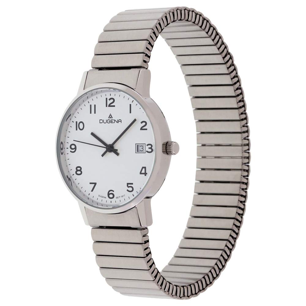 Dugena Damen Quarz-Armbanduhr, Elastisches Zugband, Gehärtetes Mineralglas, Moma Comfort