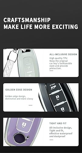 Miniatura 6 de ontto Funda de llave de 3 botones para Nissan 2023, accesorios para llavero, carcasa de TPU suave para llave Pathfinder Kicks X-Trail Rogue