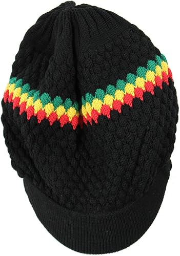 Miniatura 3 de RW Visera unisex de algodón Rasta Beanie más colores