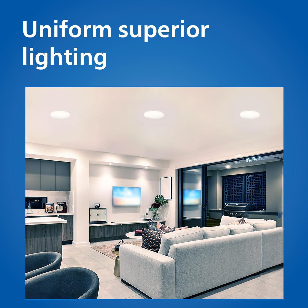 Philips 12W AstraGlow LED Surface Light - Cool Daylight -4 Philips 12W AstraGlow LED Surface Light - Cool Daylight -4