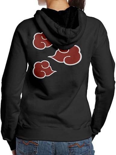Amazon.com: sbpzeb Shippuden Akatsuki Nube anti Leaf Símbolos Sport Sudadera  con Capucha para Mujer, color negro : Ropa, Zapatos y Joyería