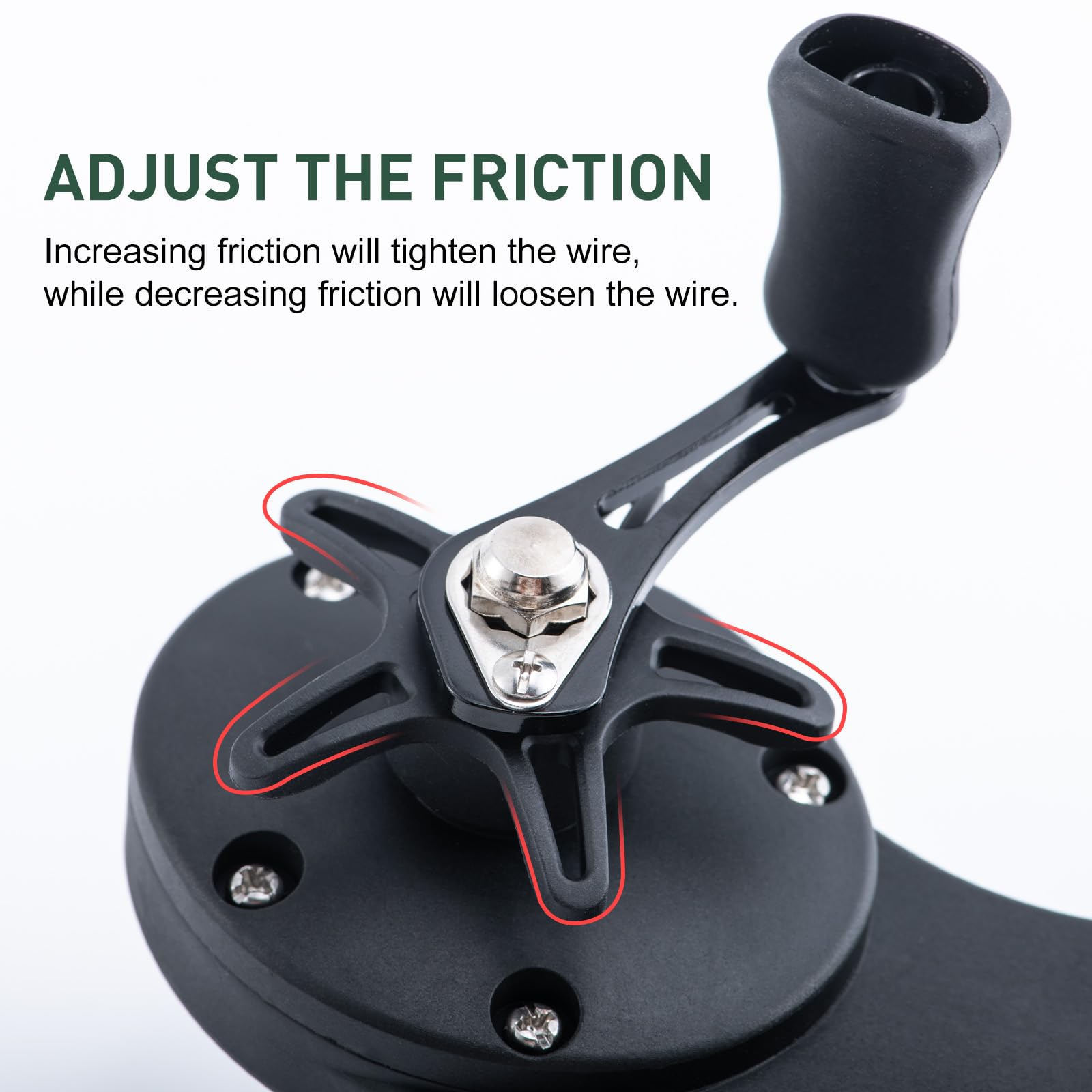 Goture Fishing Line Spooler for Fishing Reel, Available in Two Lengths Fishing Reel Line Spooler, Fits Spools up to 5.9 in Fishing Spooler, Adjustable Friction Machine Spooling Station System