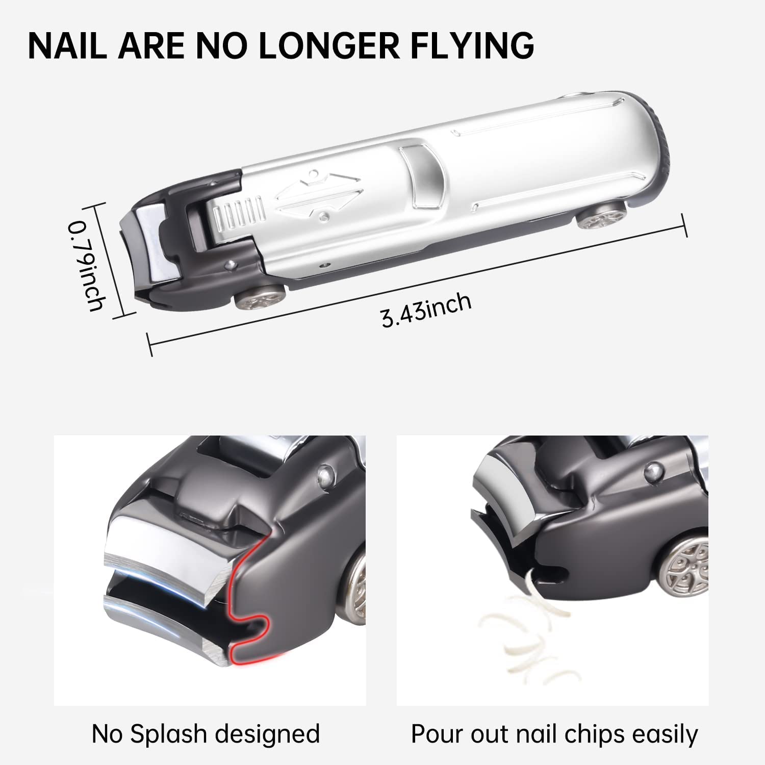 Ostin Nail Clippers for Adult Thick Toenail or Fingernail,Nail Clipper for Thick Hard Nails, Catcher as Stocking Stuffers for Seniors and Men and Women, tainless Steel Nail Cutters. 1