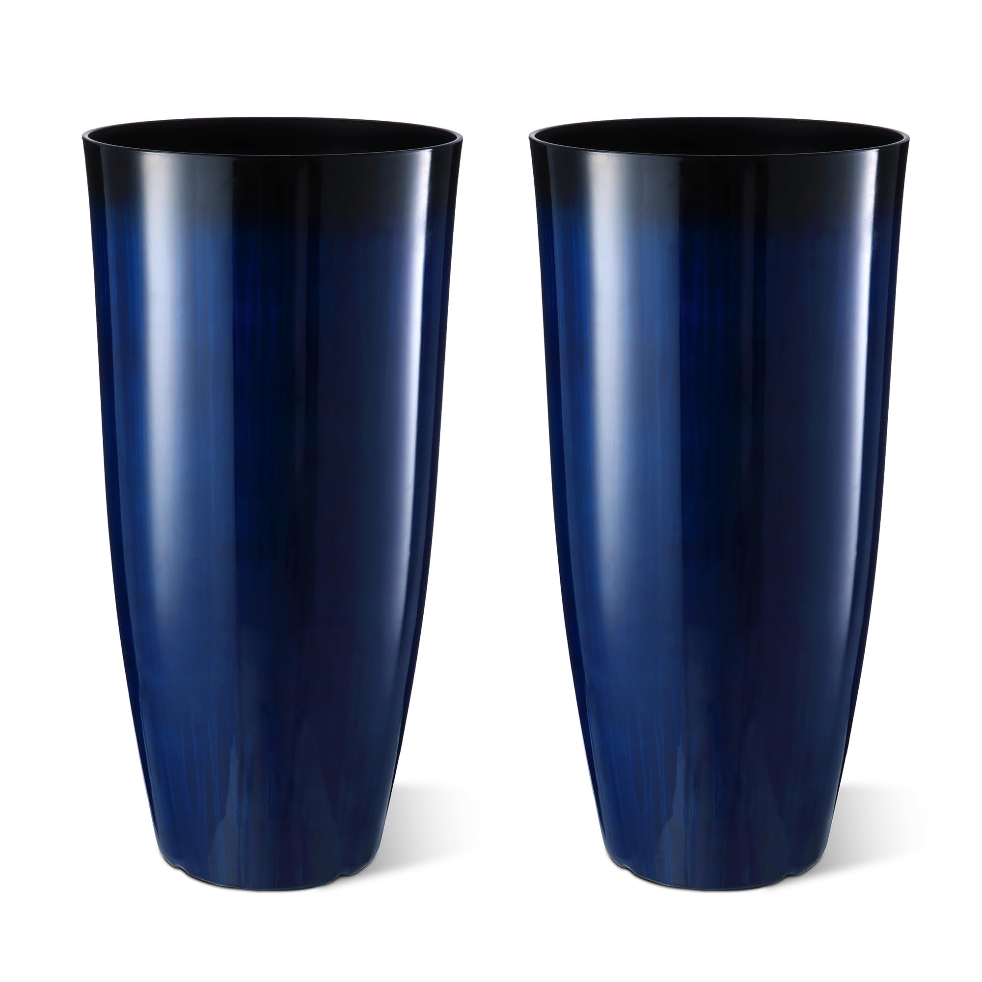 Glitzhome Gradient Blue Planter Set