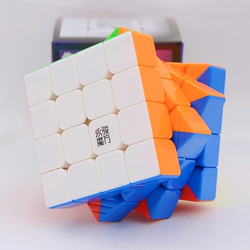 Miniatura 8 de Bukefuno Yongjun Yusu 4x4 2M velocidad magnética rompecabezas sin etiqueta Cubo YJ Yusu V2 M 4x4x4 magia 2M cubo magnético