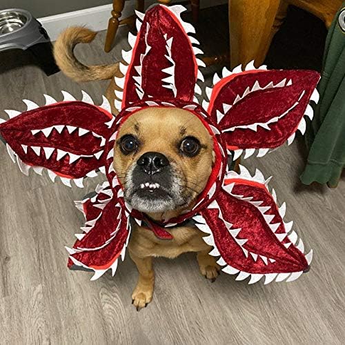 Dog Costume Style Child Pet Cat Cosplay Costume Headgear Hat for Pet Halloween Show Cosplay Makeup Cap Cat Headdress Dressing Up Props Headgear Eleven Dustin Party Supply