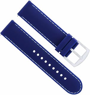 22mm Rubber Watch Band Strap Compatible With Tag Heuer Carrera Monaco Formula F1 Watch Blue