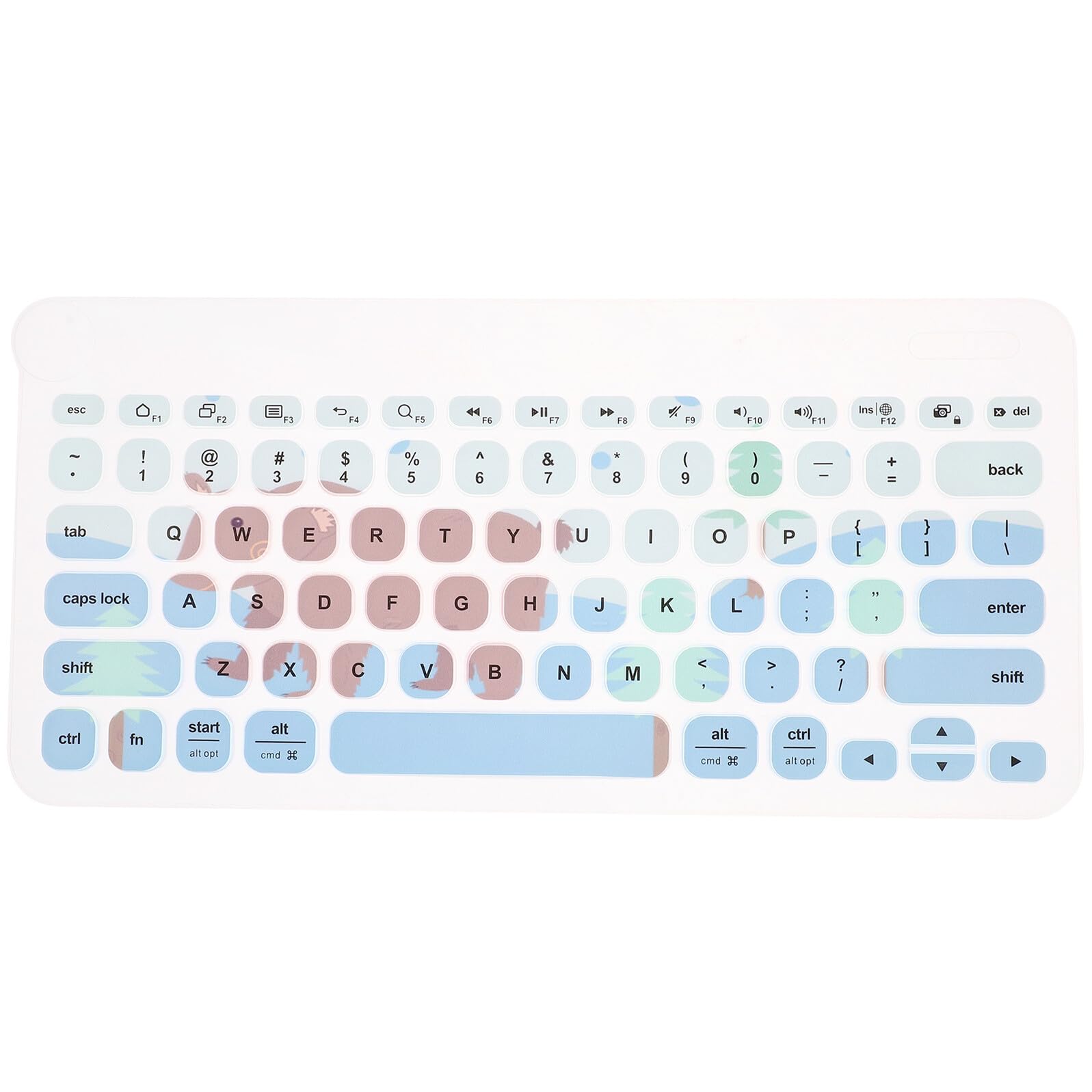 Funda de teclado para portátil delgada y flexible, protector lavable compatible con Pro 6