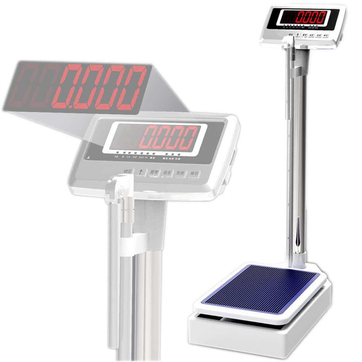 Balance Médicale, Pèse-Personne Électronique, Capacité De 440 LB, Moniteur De Poids Numérique pour Salle De Bain, Balance Médicale Numérique pour Médecin