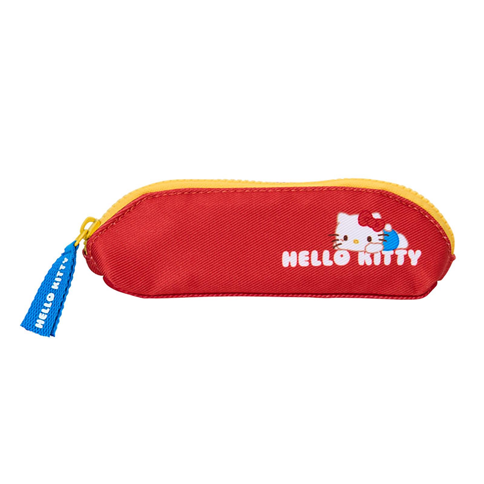 Sanrio Hello Kitty Slim Pencil Case Polyester Zipper Pouch Japan 598461