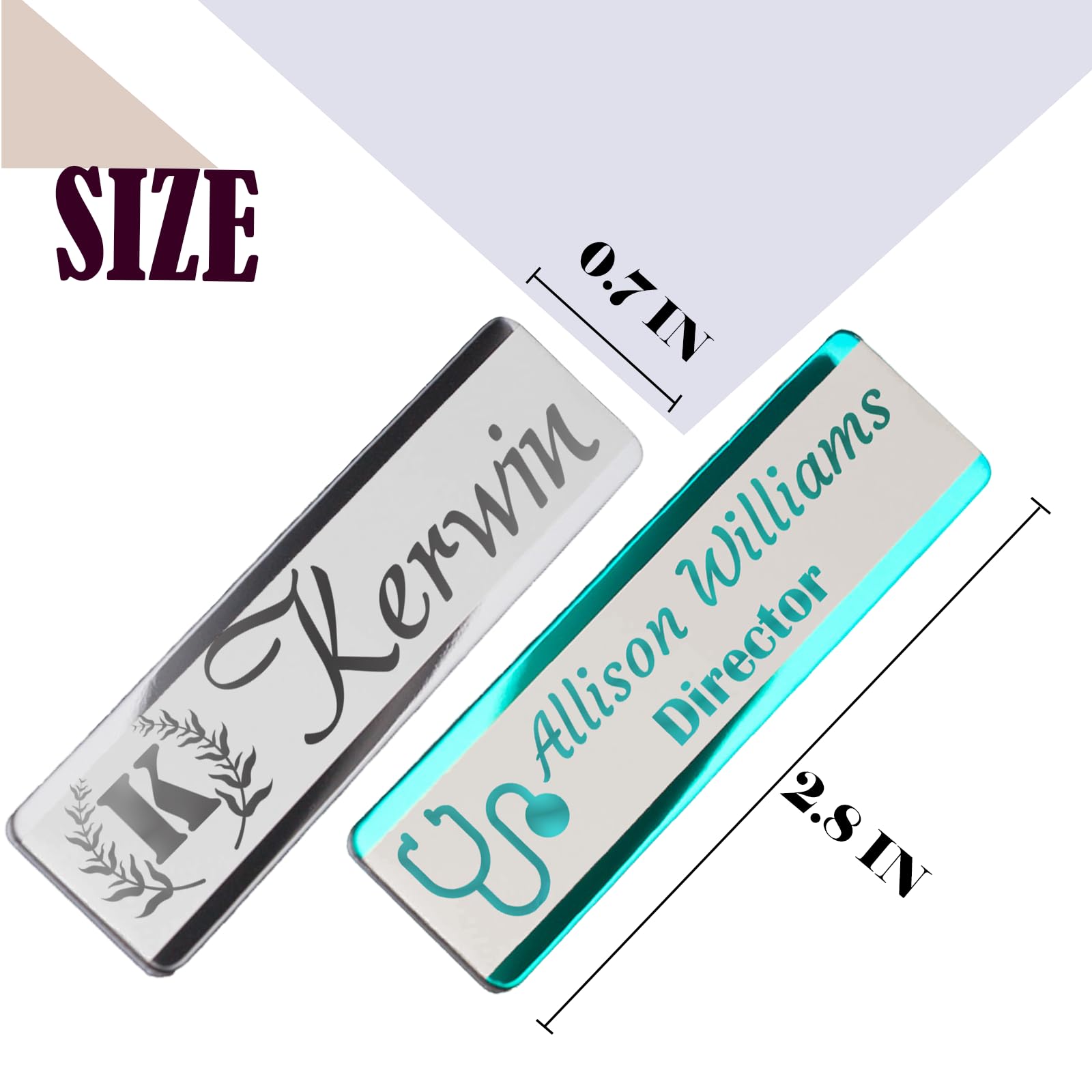 Amazon.com : JCYIF Personalized Name Badge Custom Name Badge with