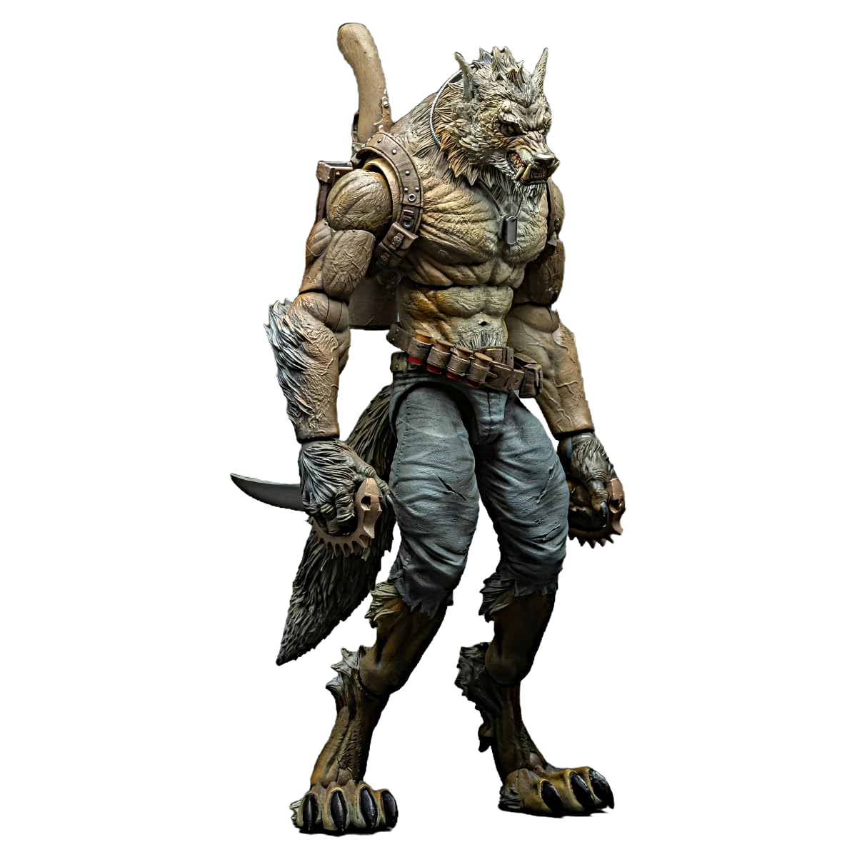 TOYVERSE 1/12 Veteran William Wolf Man Actionfigur, 21 cm, 3 Formen wechselbar, für Erwachsene und Sammler, ab 15 Jahren