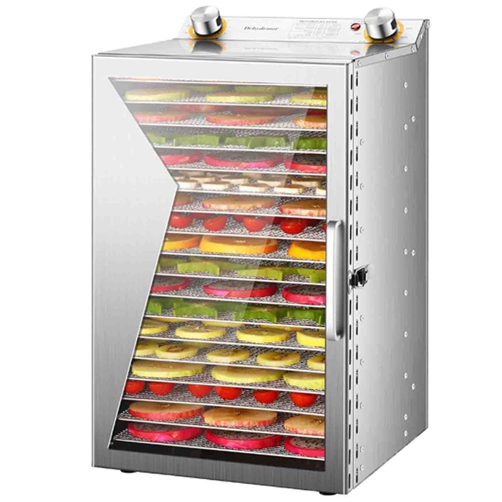Ptatritious 18Layer Commercial Dryer Electric Food Dehydrator, 400W Freeze Dryer, 12/18 Layers Freeze Dried Machine, Timer Control, Temperature Range 30-90℃, For Fruits, Vegetables, Meat