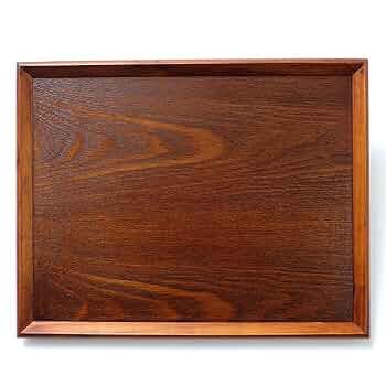 Amazon｜みよし漆器本舗 トレー お盆 天然木製 羽反 長角膳