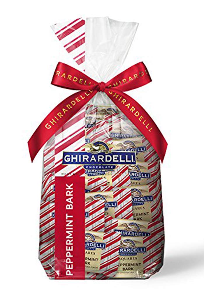 Buy Ghirardelli Peppermint Bark Milk Chocolate Squares 80 Count Holiday