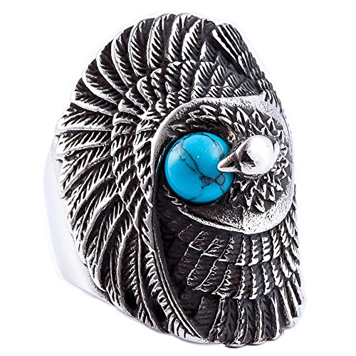 Image of Genuine Stainless Steel Ring for Men Fashion Punk Rock 3D Animal Rings