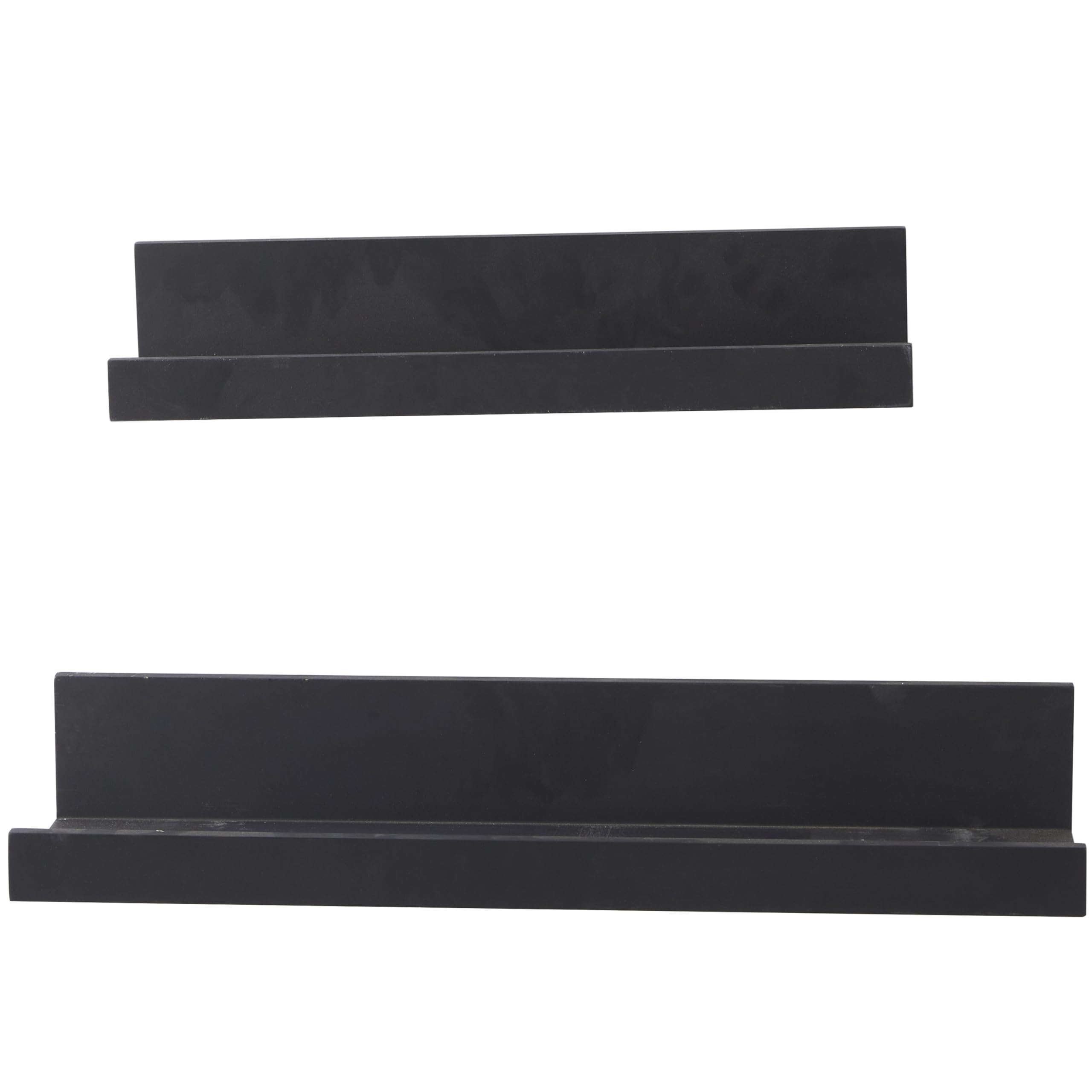 CosmoLiving by Cosmopolitan Wall Shelf, 2 Pieces Small Size, Black
