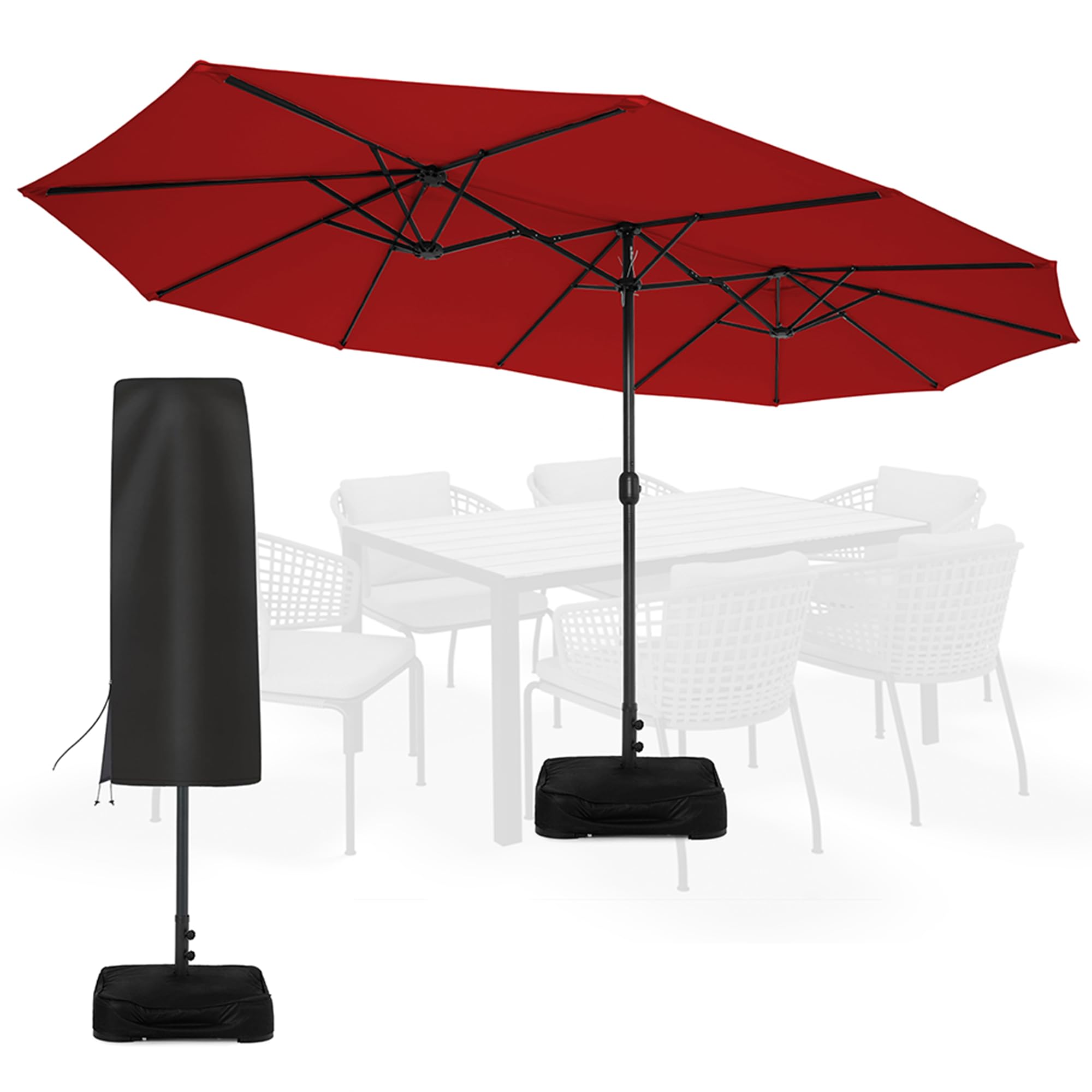 Sundale Outdoor Olefin 15-Ft Patio Umbrella
