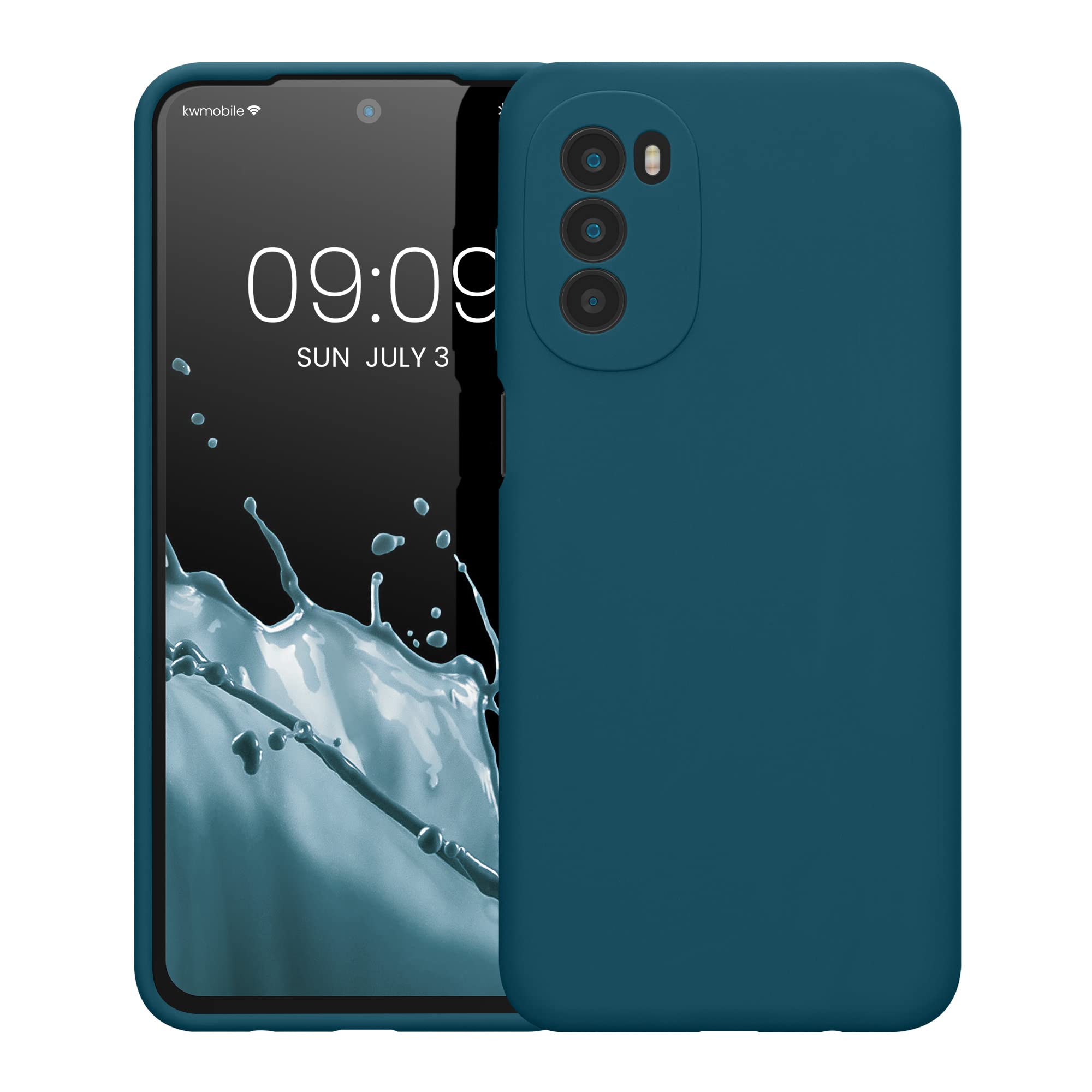 Custodia In Legno Per Motorola Moto G52 / G82 5G - Cover Con Bumper In Silicone, Design Mondo