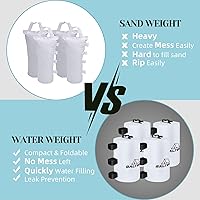 Vista 4 de Bolsa de Peso de Agua para Toldo, Juego de Pesas de Agua para Tienda de 88 LBS, Juego de 4 Pesas para Patas para Toldo Pop-Up, Toldos, Tienda