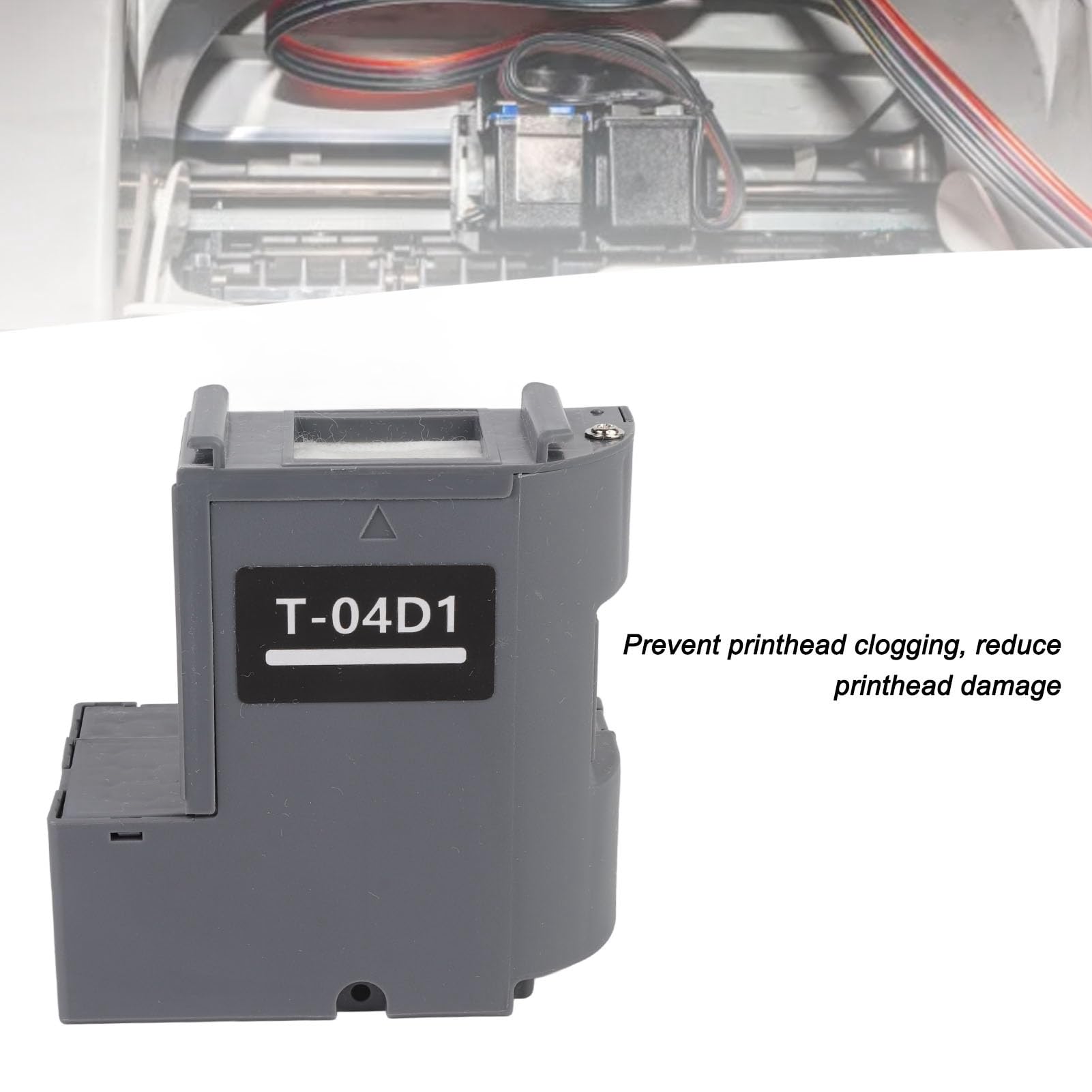 FTVOGUE Boîte de Maintenance T04D1 en ABS pour ET-3700, ET-3750, ET-4750, WF-2860, WF-2865, XP-5100, Compatible avec Imprimantes Réservoir d'encre Usagée