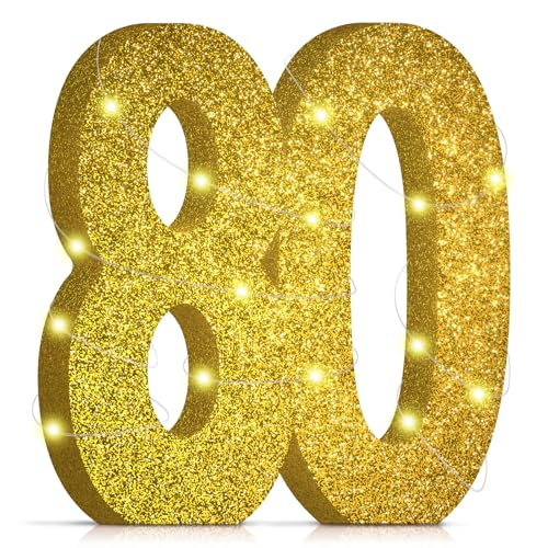 Centres de table à paillettes dorées 80 ans : surprenez vos parents pour leur anniversaire