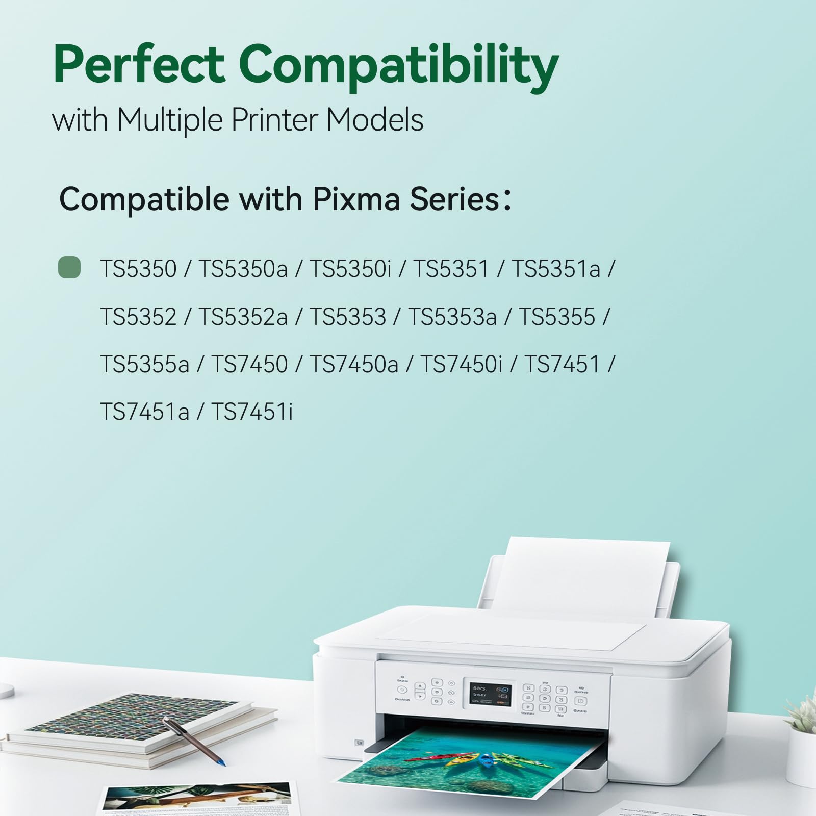 PG-560/CL-561XL- 750/600+ Pages, Replacement for Original Canon 560 561 Ink Cartridges Black and Colour, for Pixma TS5350i TS5350a TS5351 TS5352 TR5355a TS7450i TS7451 — view 2