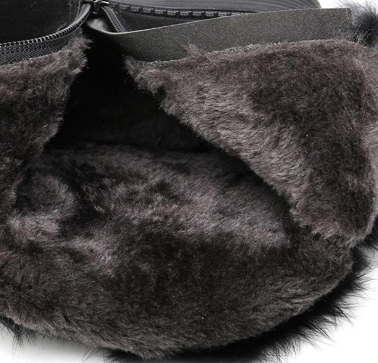 Women Winter Plush Warm Fur Lined Suede Snow Boots Outdoor Casual Side Zipper Anti-Slip Comfortable Walking Cotton Ankle Booties2