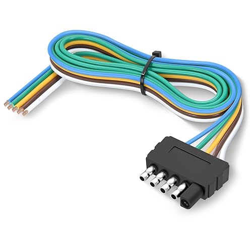 Nilight 5 Way Trailer End Connector 22inch Heavy Duty 5