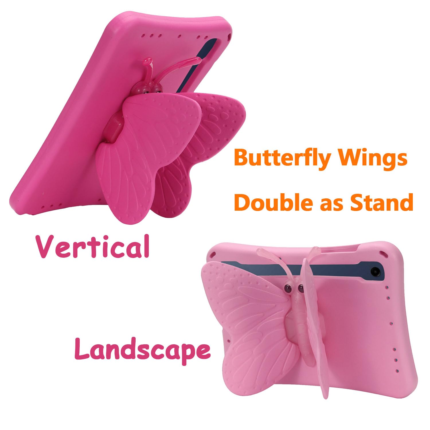 Funda infantil para Samsung Galaxy Tab A9 Plus de 11 pulgadas 2023 (SM-X216B), bonita funda protectora de espuma EVA a prueba de niños para tablet Galaxy A9+ Plus, color rosa