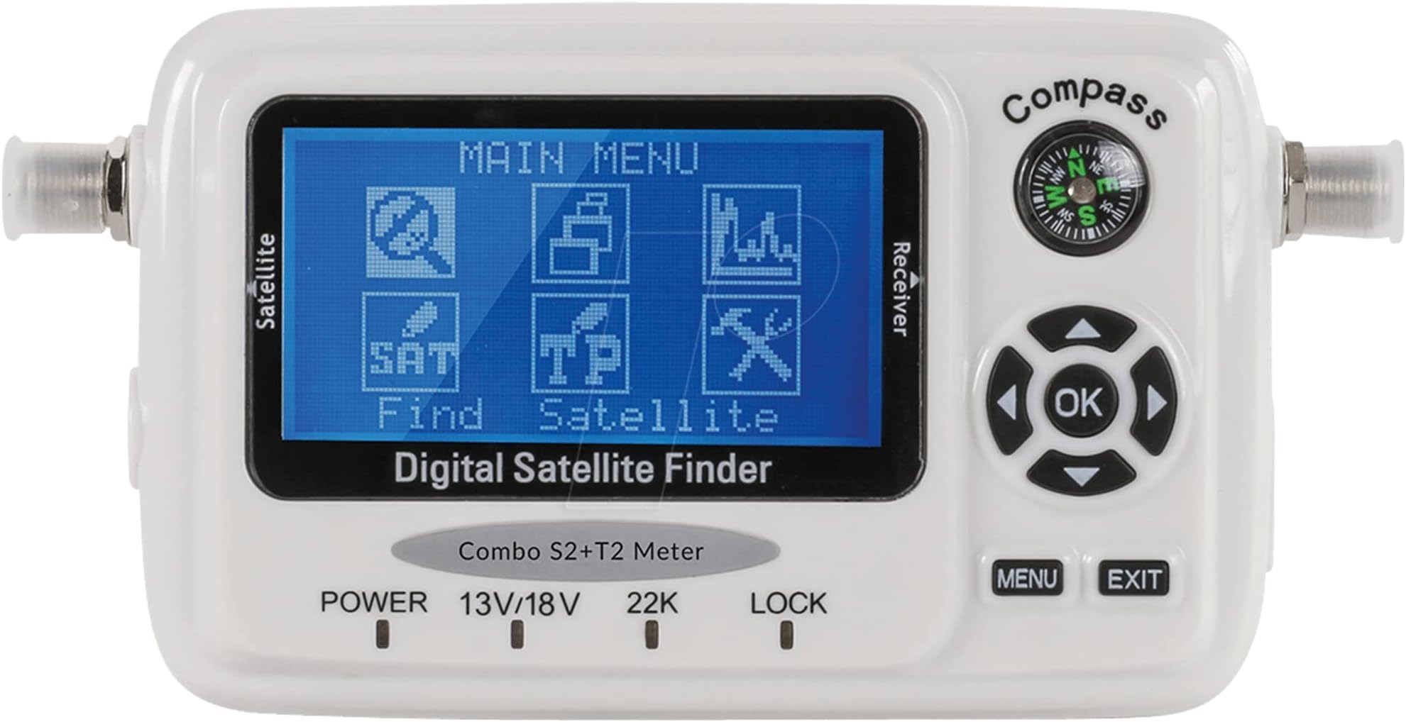 HD Line - SF-500 / SF-500A - Digital Satfinder - Digital Satellite Finder for Dish Adjustment
