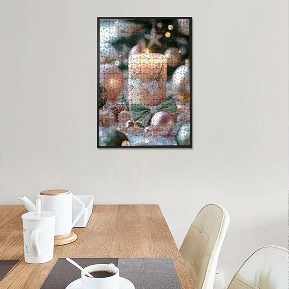 Różowa świeca Puzzle 5000 sztuk, Puzzle dla dorosłych Puzzle, wymagające puzzle do dekoracji gry, rozrywka gra edukacyjna dla całej rodziny, na prezent dekoracja DX0YL7-247