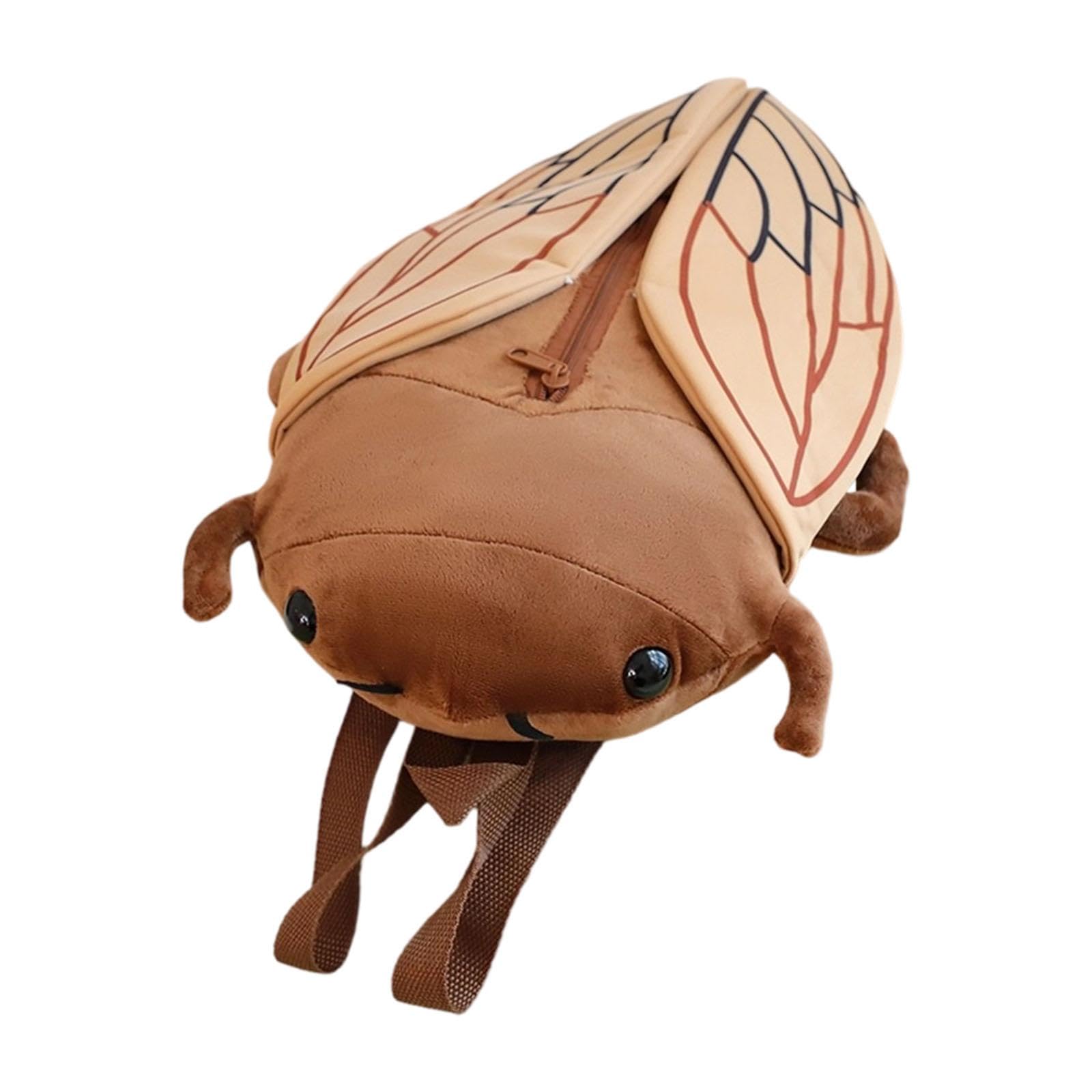 nivaa Lovely Plush Backpack Lifelike Animal Casual Bag for Adults Girls Boys Gifts Brown-picture-26