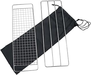 1Set Barbecue Rack Portable Cooking Pot Holder for Camping and Picnics Durable Grill Net for Even Heating and Moisture Retention Lightweight Design